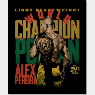 Alex Pereira UFC 300 Champion Posters and Art